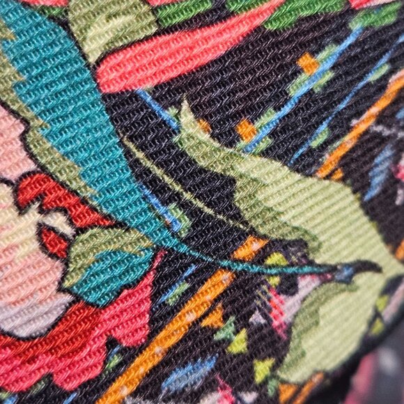 Johnny Was Womens Pete & Greta Floral Boho Print Jacket S Art to Wear Whimsygoth - Picture 10 of 15